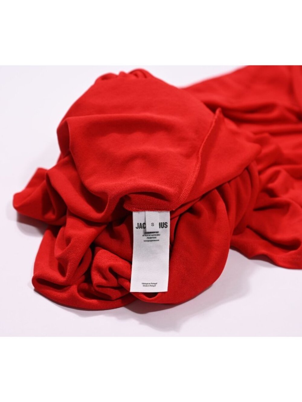 Jacquemus La robe Salerno Midi Dress in Red - Picture 6 of 8
